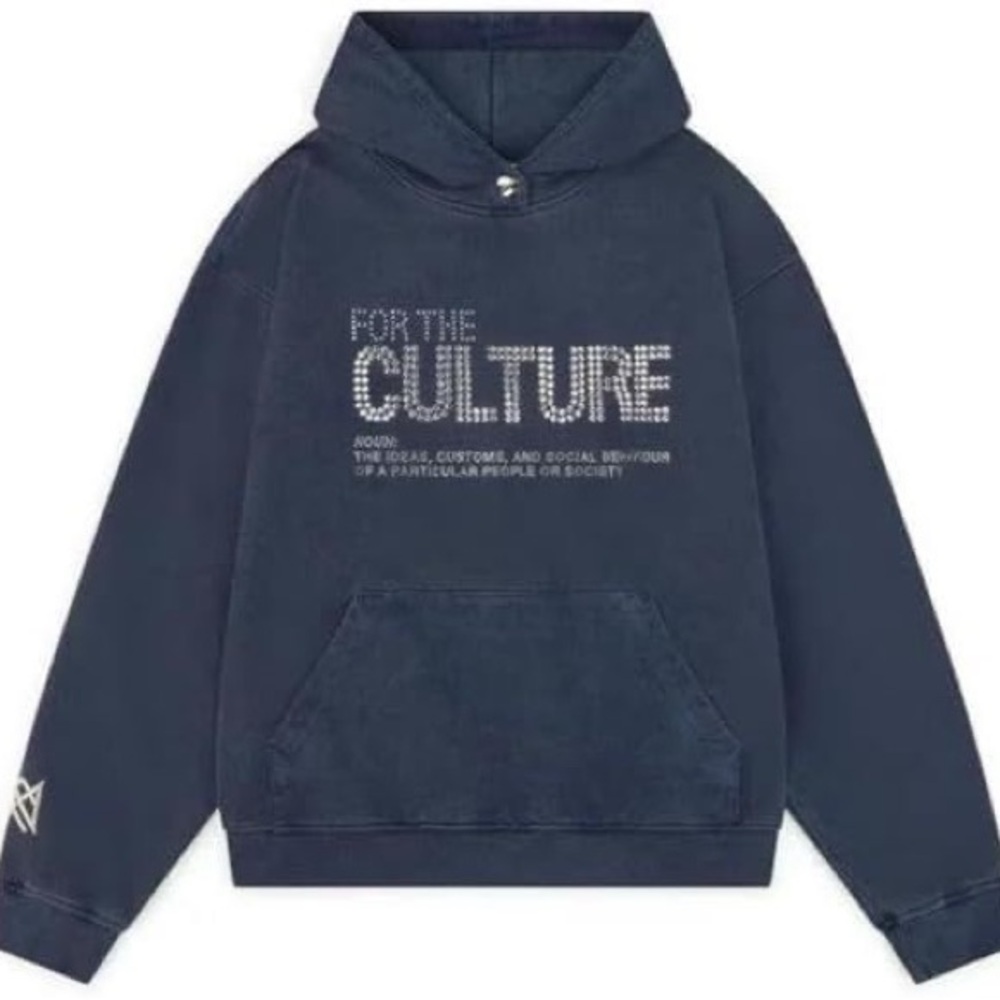 For the culture Navy hoodie